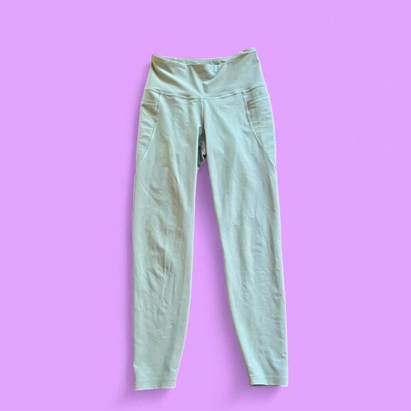 Blue/Green Old Navy Go Dry Elevate High Waisted Leggings  Size Medium - Picture 1 of 4